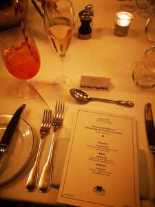 Set menu at Ivy York